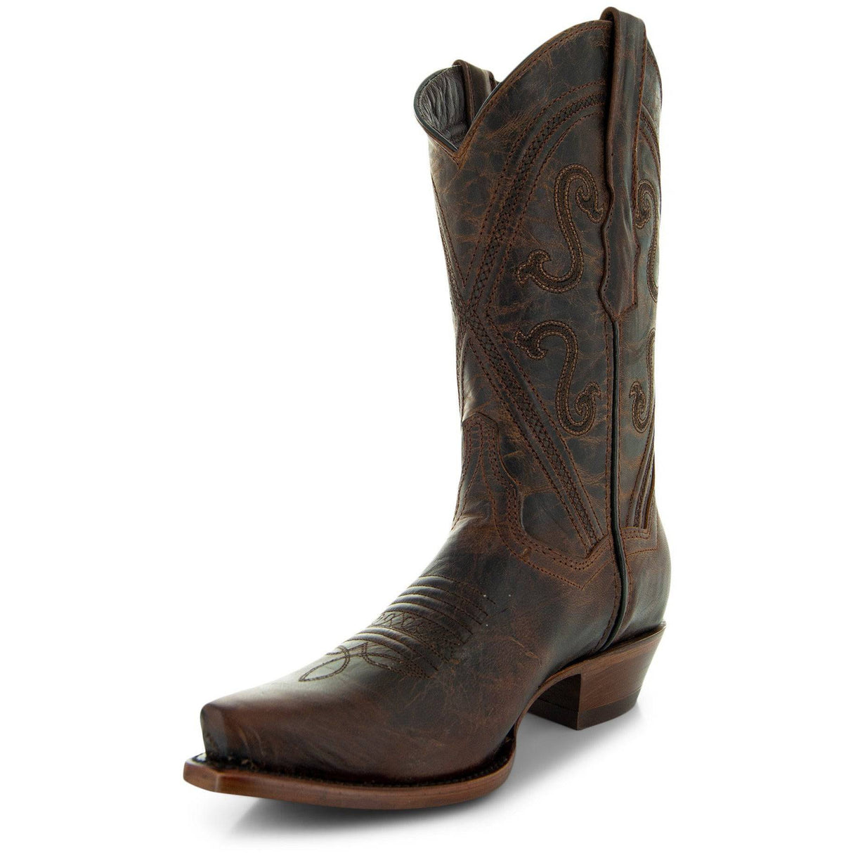 Cheyenne Cowgirl Boots | Women's Snipped Toe Leather Boots (M50041) from Soto Boots