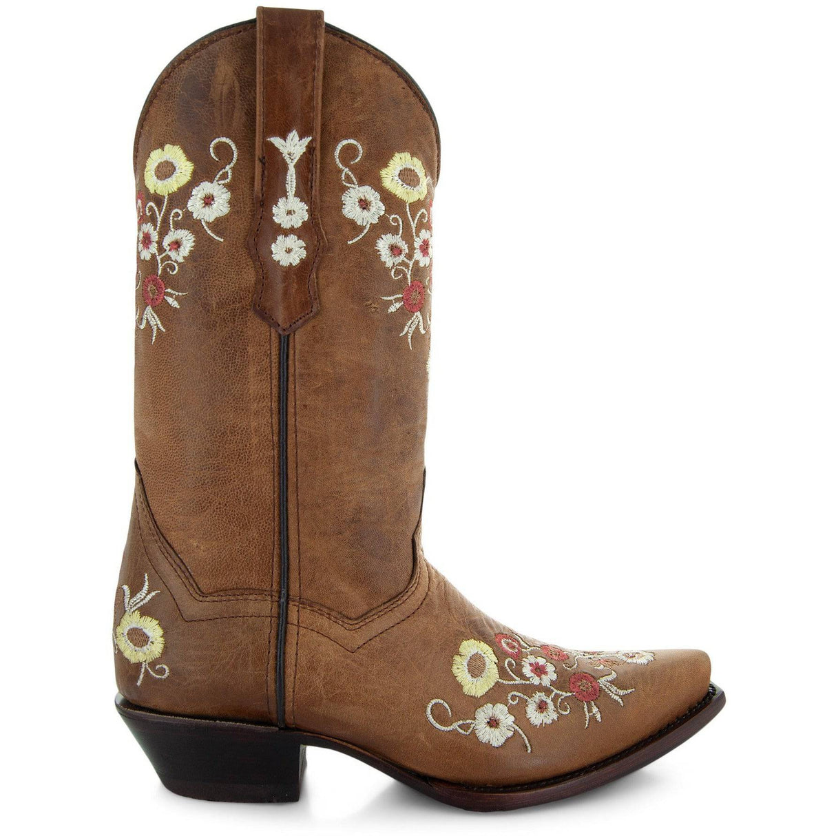 Women's Snipped Toe Western Boots | Floral Showstopper Cowgirl Boots (M50044) from Soto Boots