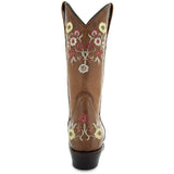 Women's Snipped Toe Western Boots | Floral Showstopper Cowgirl Boots (M50044) from Soto Boots