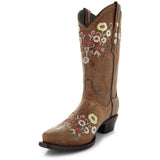 Women's Snipped Toe Western Boots | Floral Showstopper Cowgirl Boots (M50044) from Soto Boots