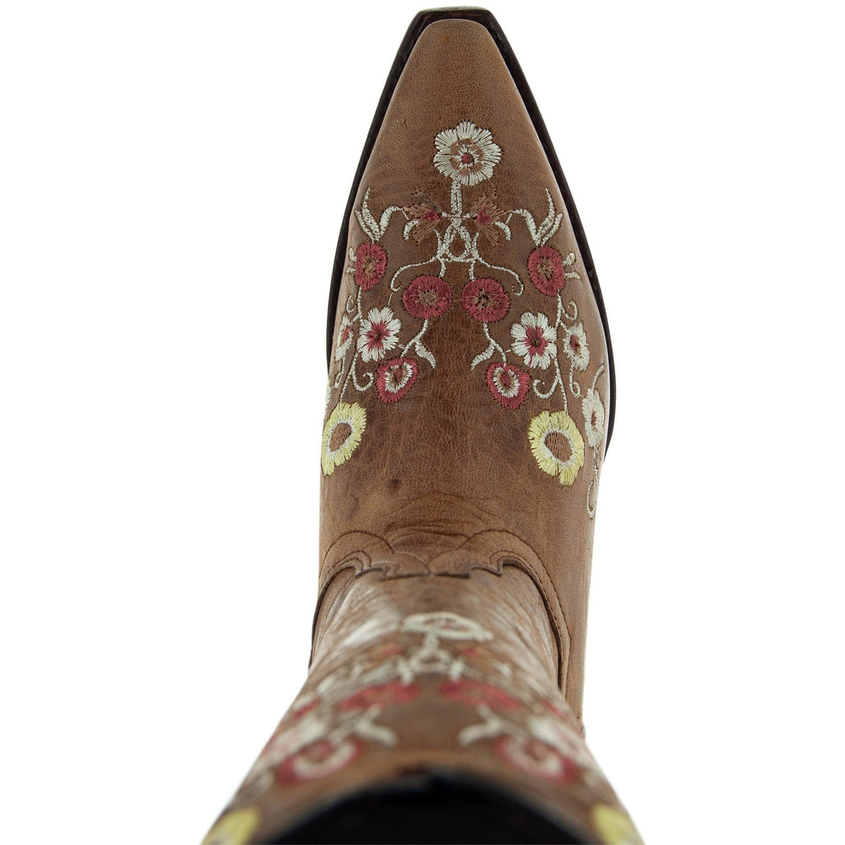 Women's Snipped Toe Western Boots | Floral Showstopper Cowgirl Boots (M50044) from Soto Boots