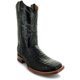 Black Caiman Belly Print Men's Cowboy Boots H4001 from Soto Boots