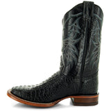 Black Caiman Belly Print Men's Cowboy Boots H4001 from Soto Boots