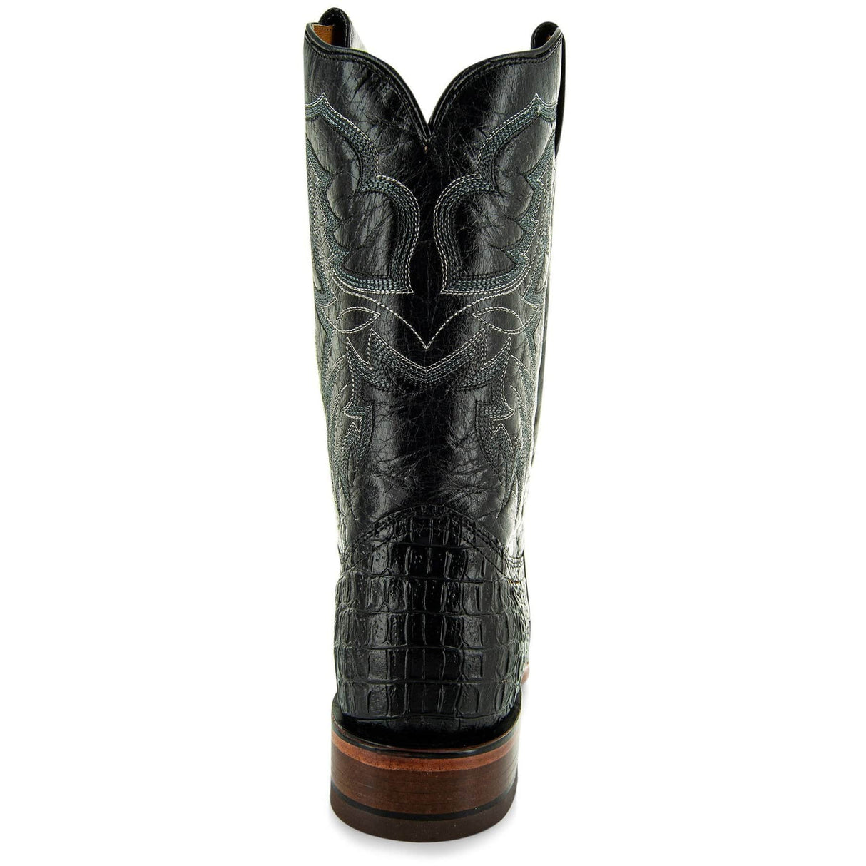 Black Caiman Belly Print Men's Cowboy Boots H4001 from Soto Boots