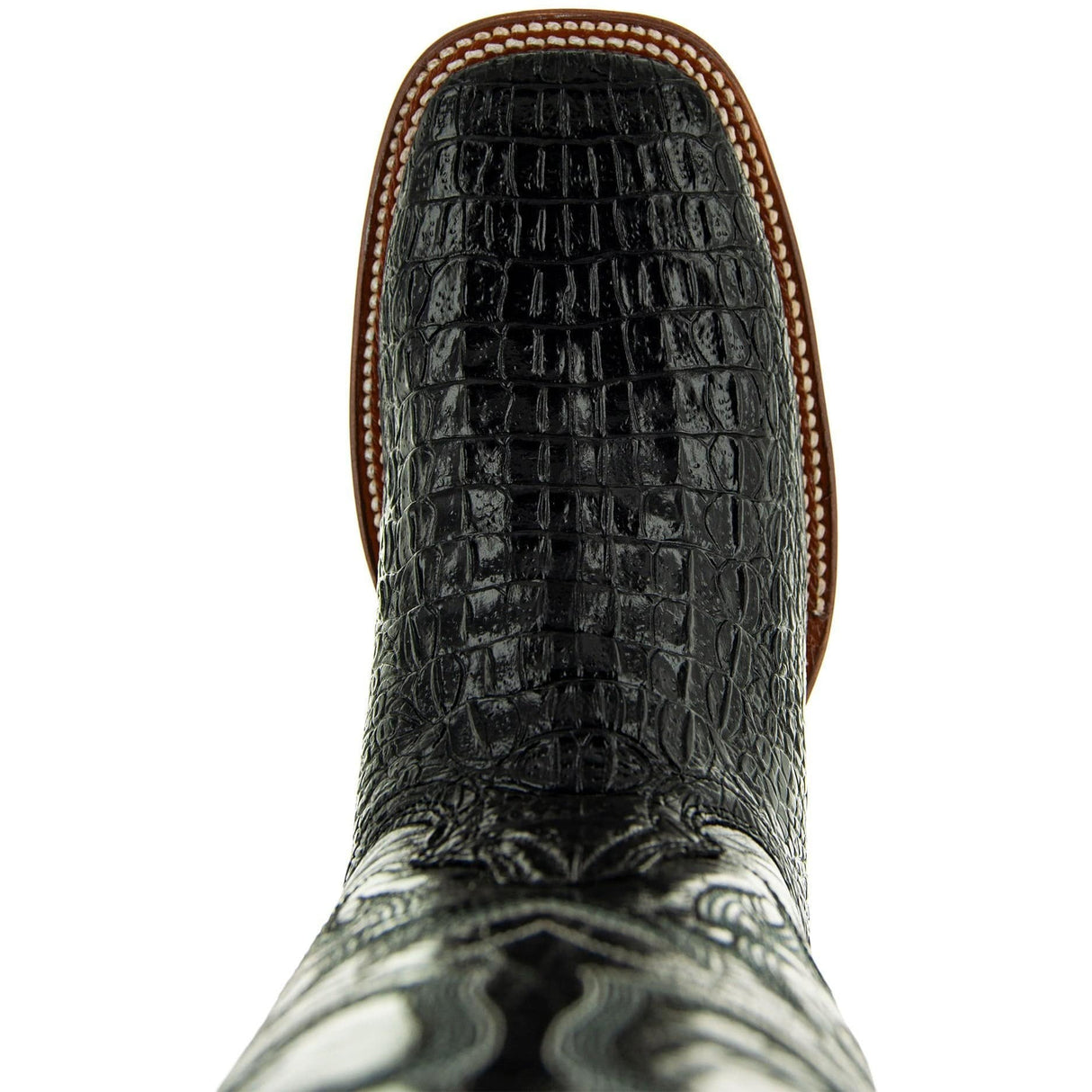Black Caiman Belly Print Men's Cowboy Boots H4001 from Soto Boots