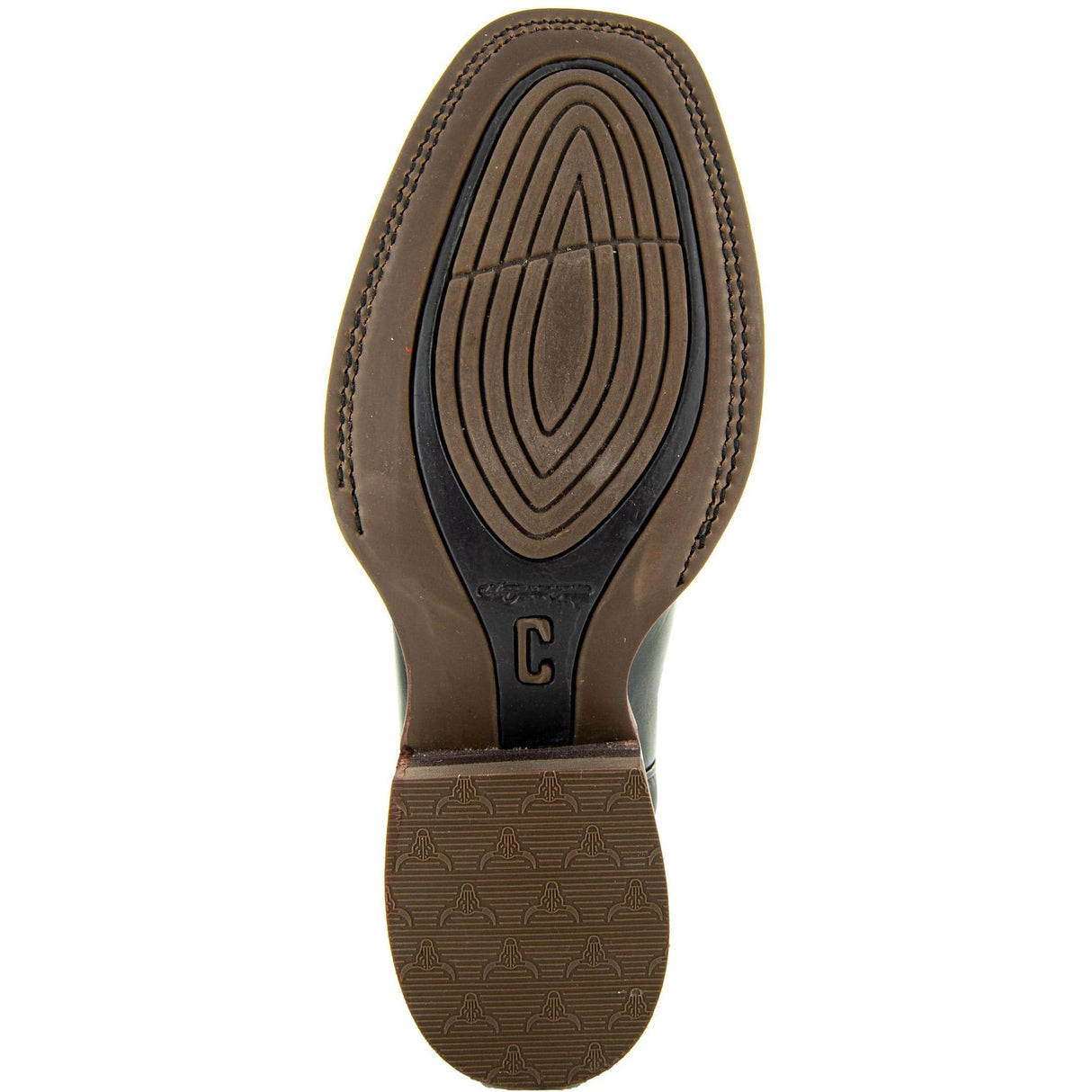 Black Square Toe Leather Cowboy Boots H4002 from Soto Boots