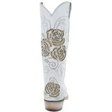 White Rose Inlayed Women's Cowgirl Boots (M50032) from Soto Boots