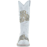 White Rose Inlayed Women's Cowgirl Boots (M50032) from Soto Boots