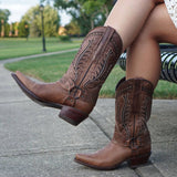 Women's Harness Boots | Brown Leather Harness Boots (M50039) from Soto Boots