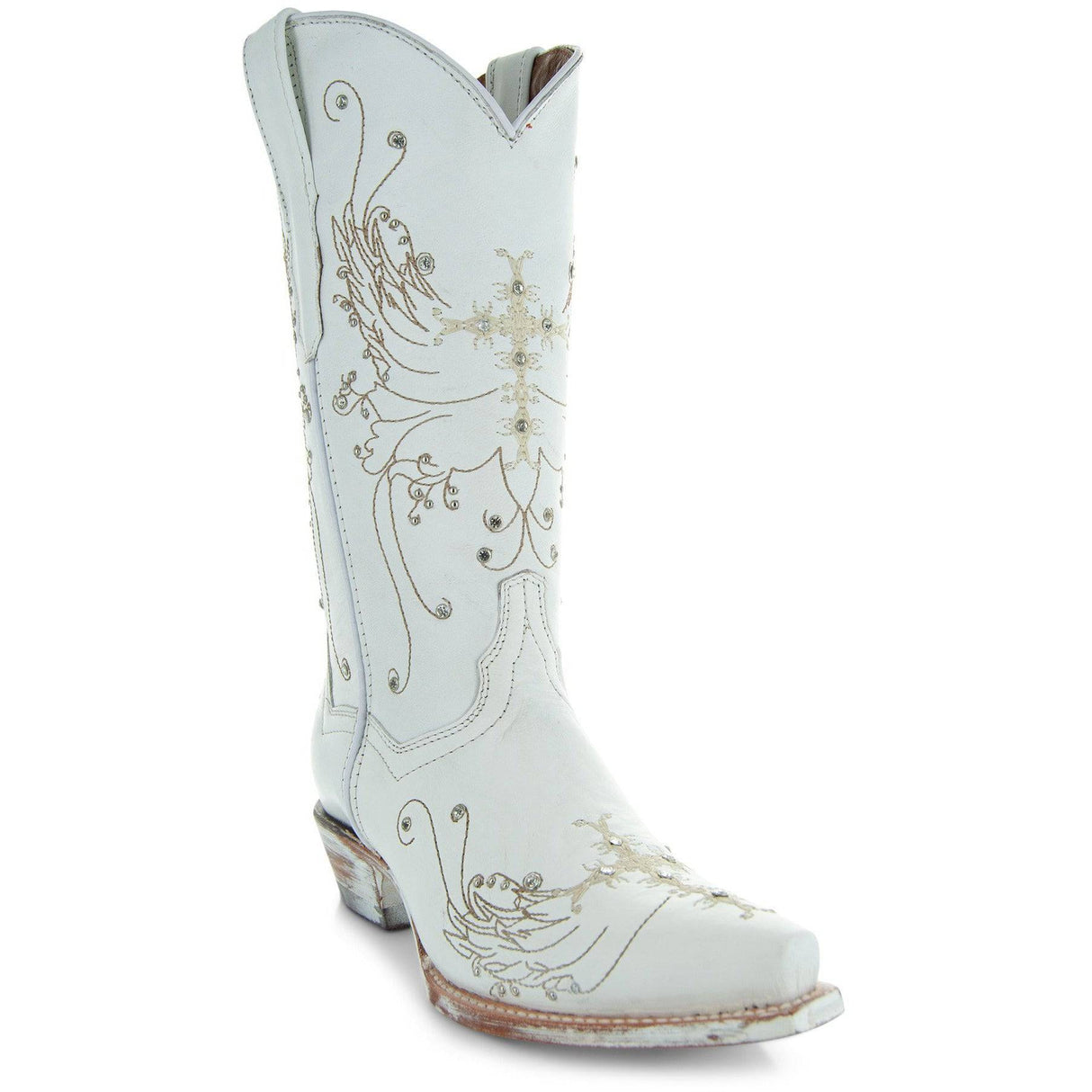 White Rhinestone Cowgirl Boots (Wedding Cowgirl Boots) from Soto Boots
