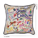 South Carolina Hand-Embroidered Pillow from Quirks!