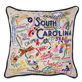 South Carolina Hand-Embroidered Pillow from Quirks!
