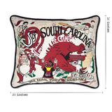 South Carolina, University of Collegiate Hand-Embroidered Pillow from Quirks!