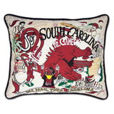 South Carolina, University of Collegiate Hand-Embroidered Pillow from Quirks!