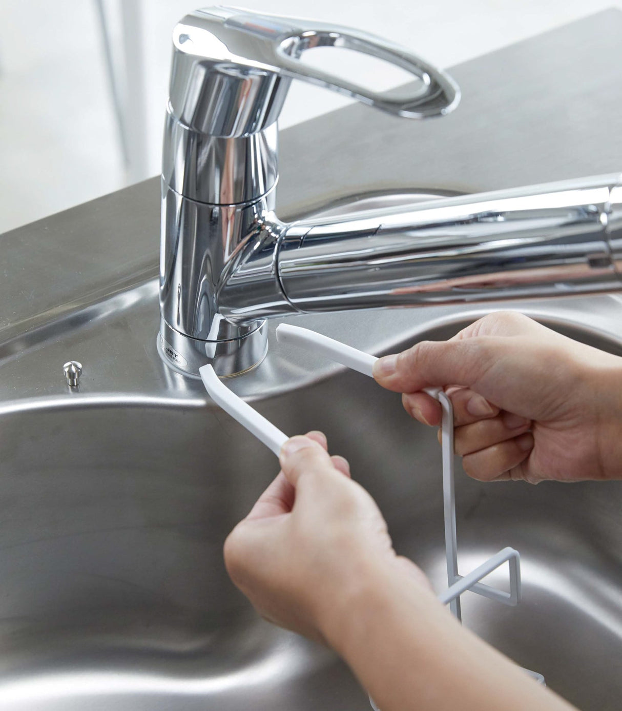 Faucet-Hanging Sponge Holder - Two Sizes - Steel from Yamazaki Home