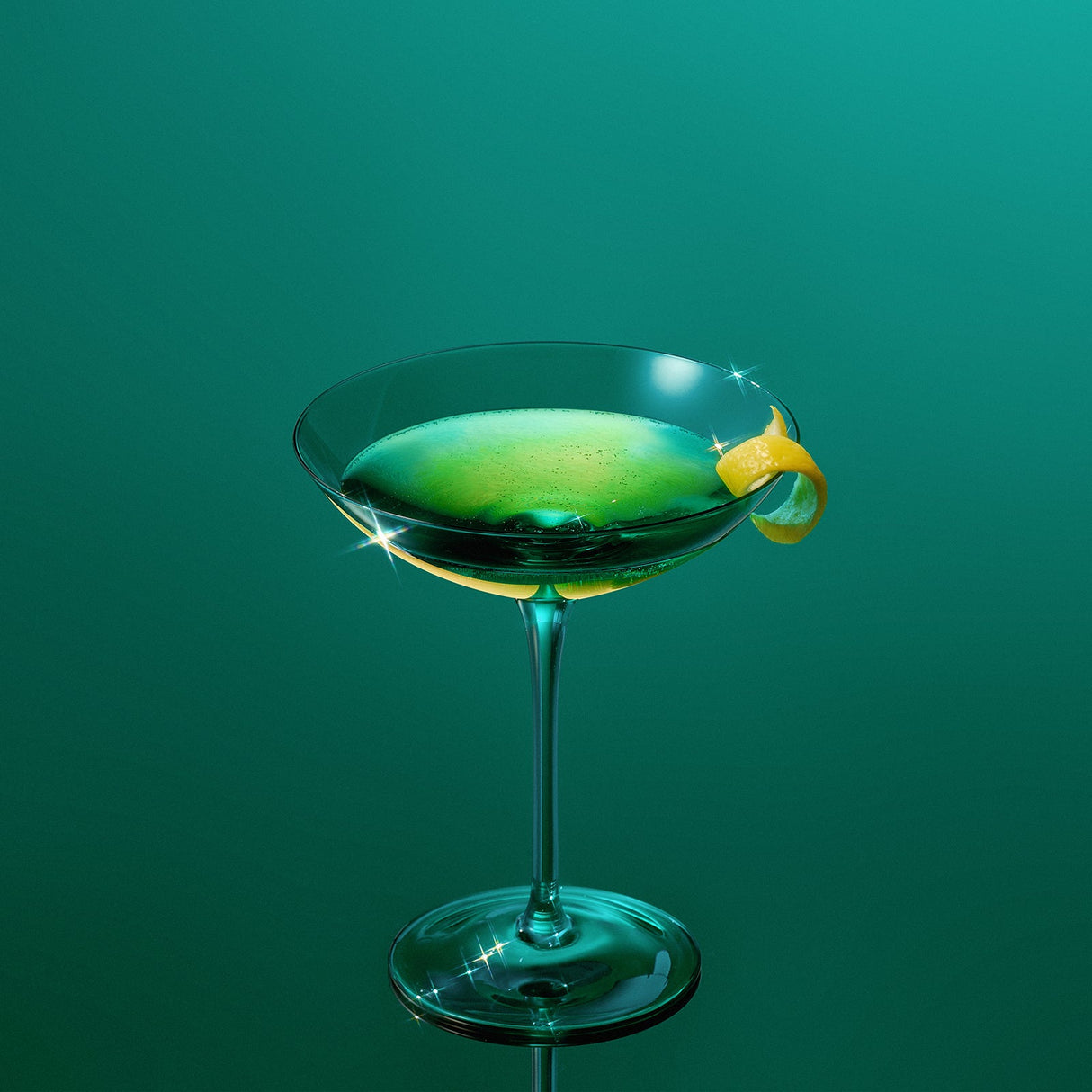 Champagne Coupes 12oz by The Wine Savant - Colorful Champagne Glasses, Prosecco, Mimosa Glasses Set, Cocktail Glass Set, Bar Glassware Luster Glasses (2, Teal) from The Wine Savant