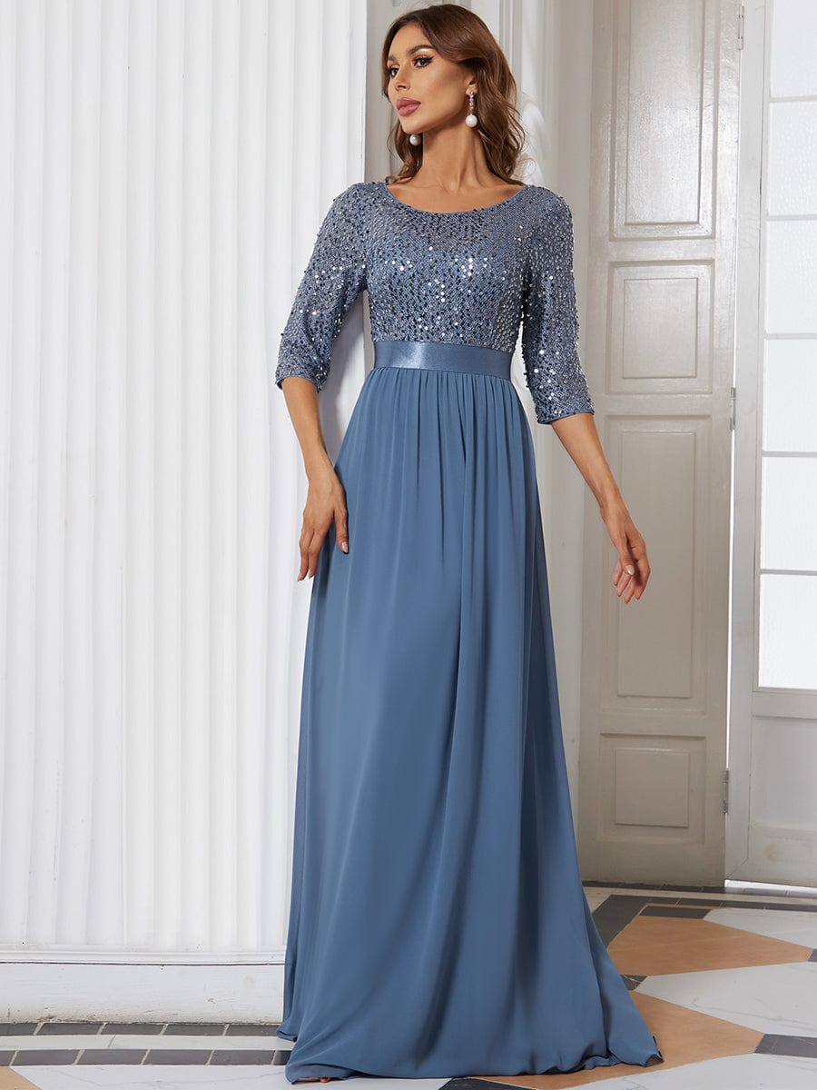 A-Line Sequined Formal Dress from MsDressly
