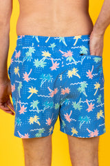 The SPF 69 | Retro Tropical  Ball Hammock® Pouch 5" Swim Trunks from Shinesty