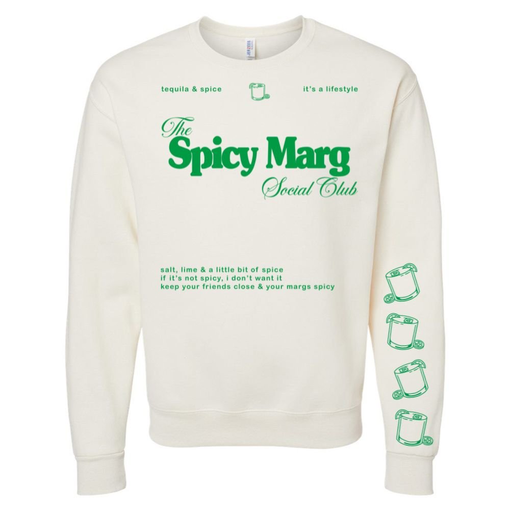 'Spicy Marg Social Club' Crewneck Sweatshirt from United Monograms