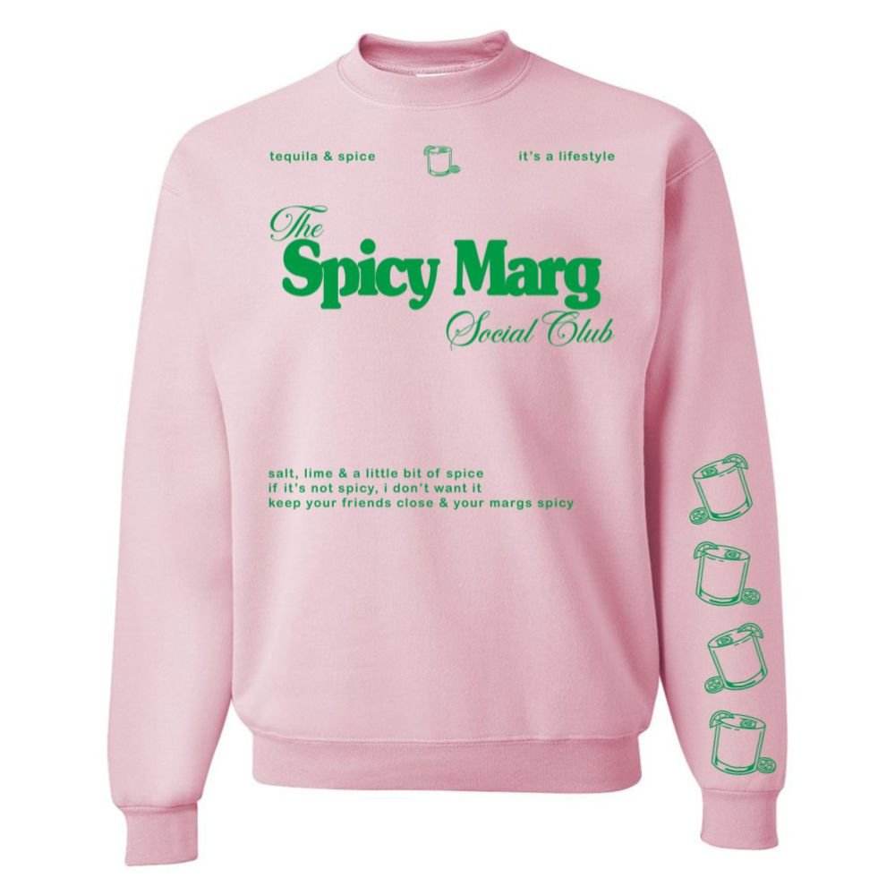 'Spicy Marg Social Club' Crewneck Sweatshirt from United Monograms