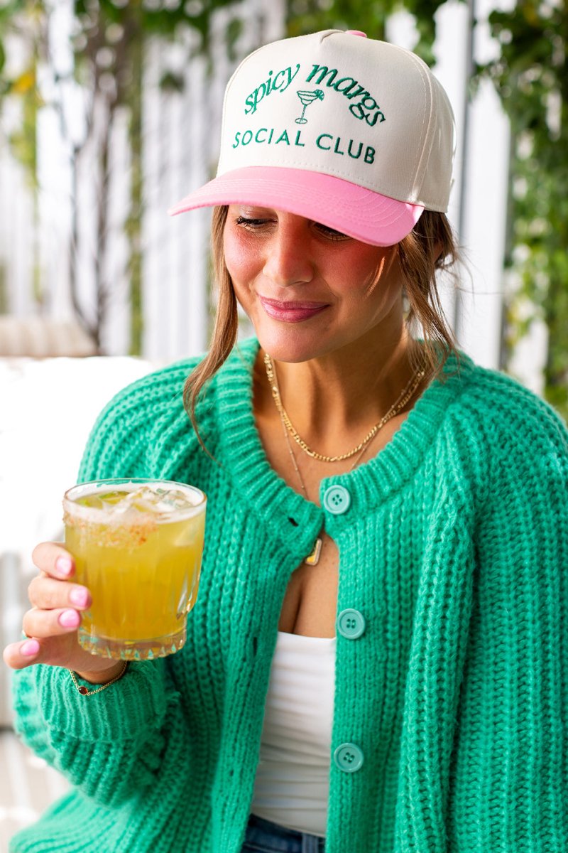 'Spicy Margs Social Club' Snapback Trucker Hat from United Monograms