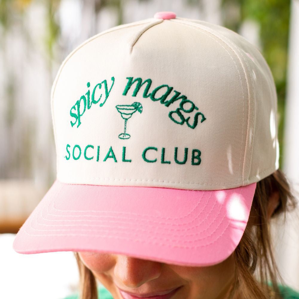 'Spicy Margs Social Club' Snapback Trucker Hat from United Monograms
