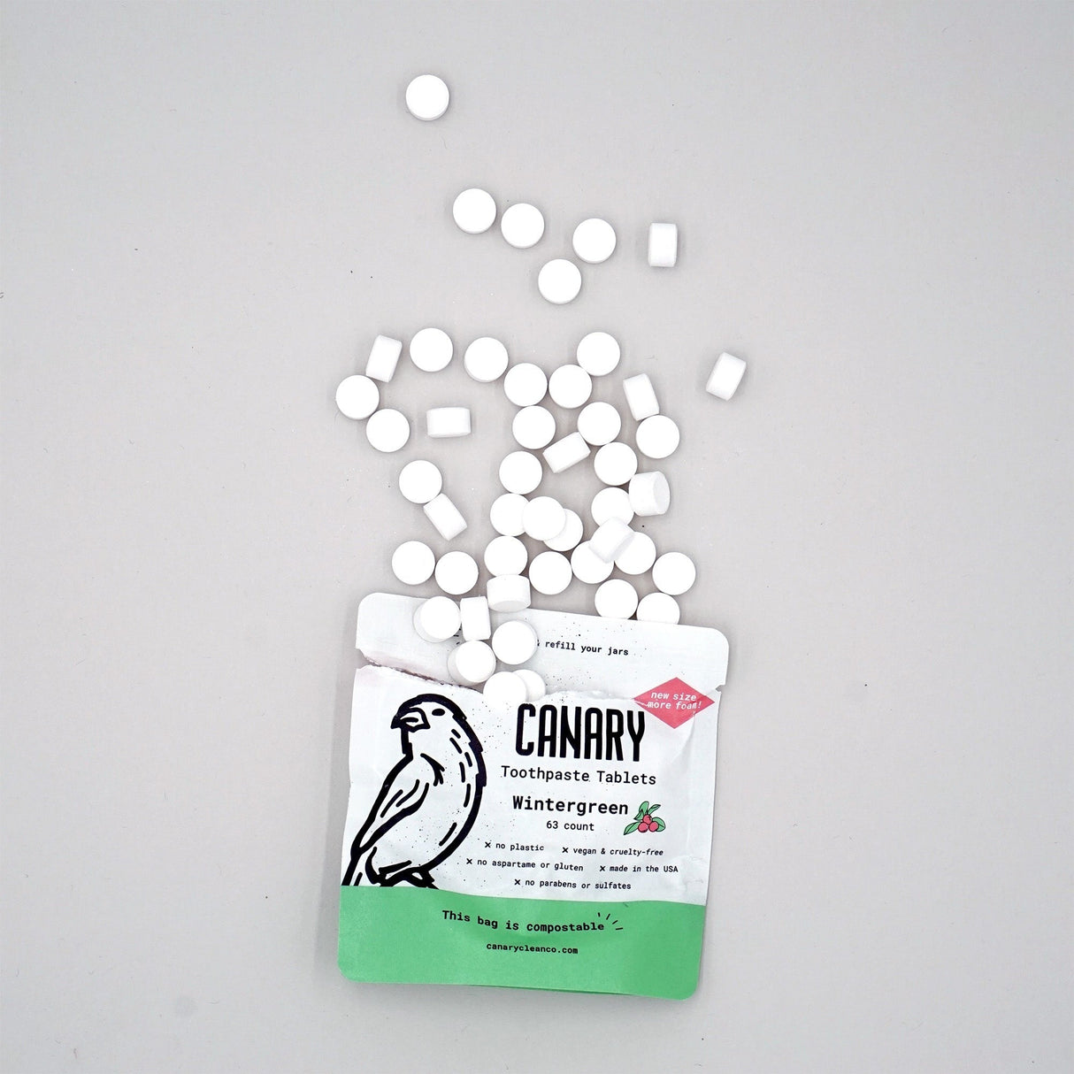 Wintergreen Toothpaste Tablets from Canary