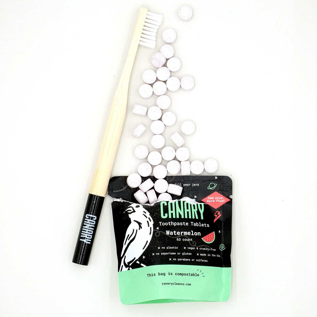 Watermelon Toothpaste Tablets from Canary