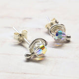 4mm Sterling Silver Spiral Ear Studs from Alexa Martha Designs