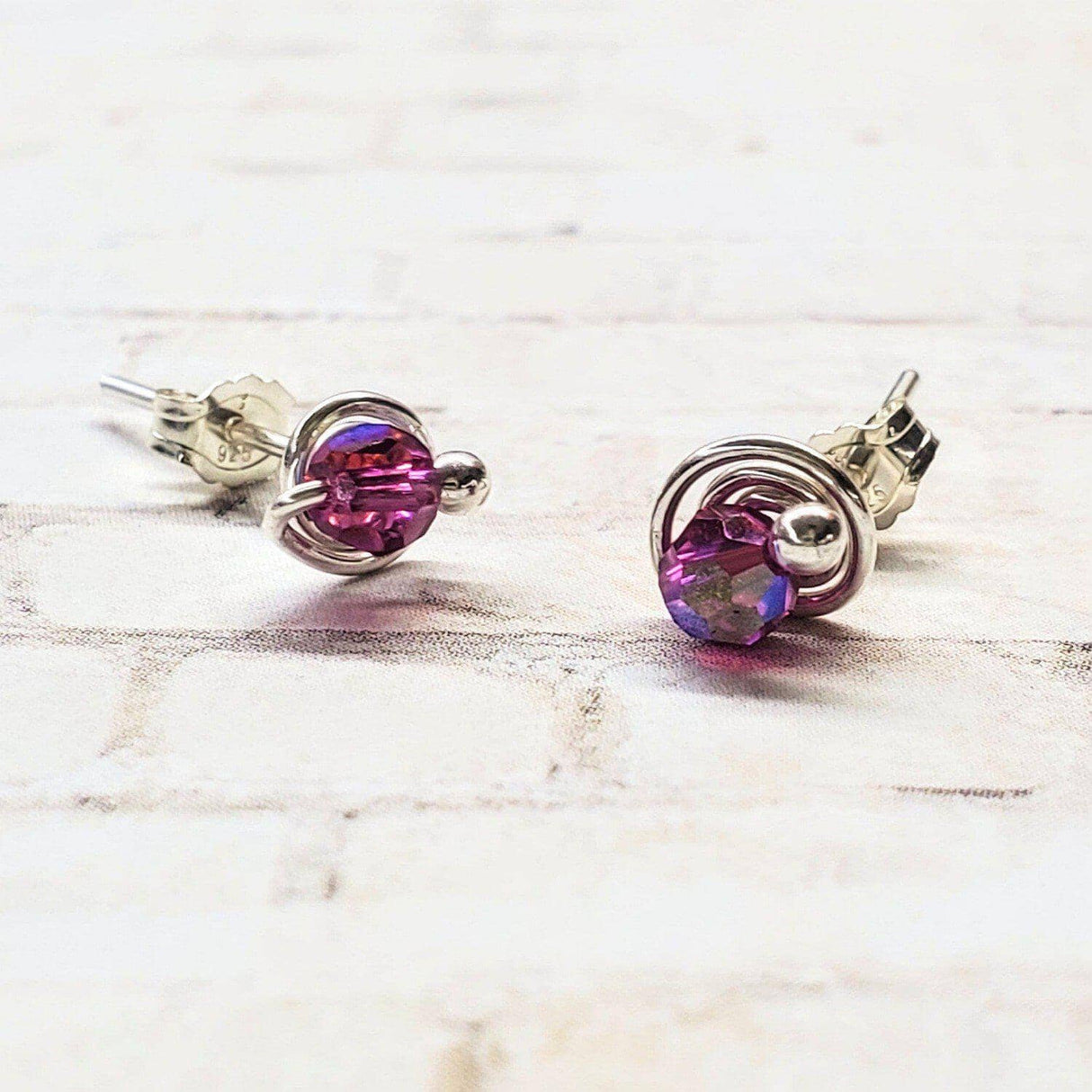 4mm Sterling Silver Spiral Ear Studs from Alexa Martha Designs