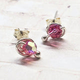 4mm Sterling Silver Spiral Ear Studs from Alexa Martha Designs