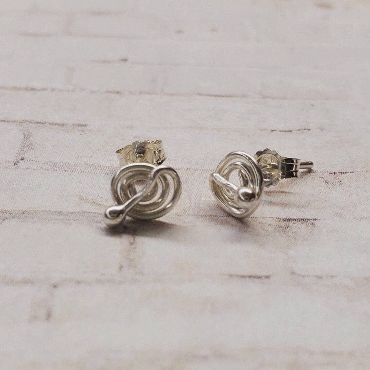 4mm Sterling Silver Spiral Ear Studs from Alexa Martha Designs