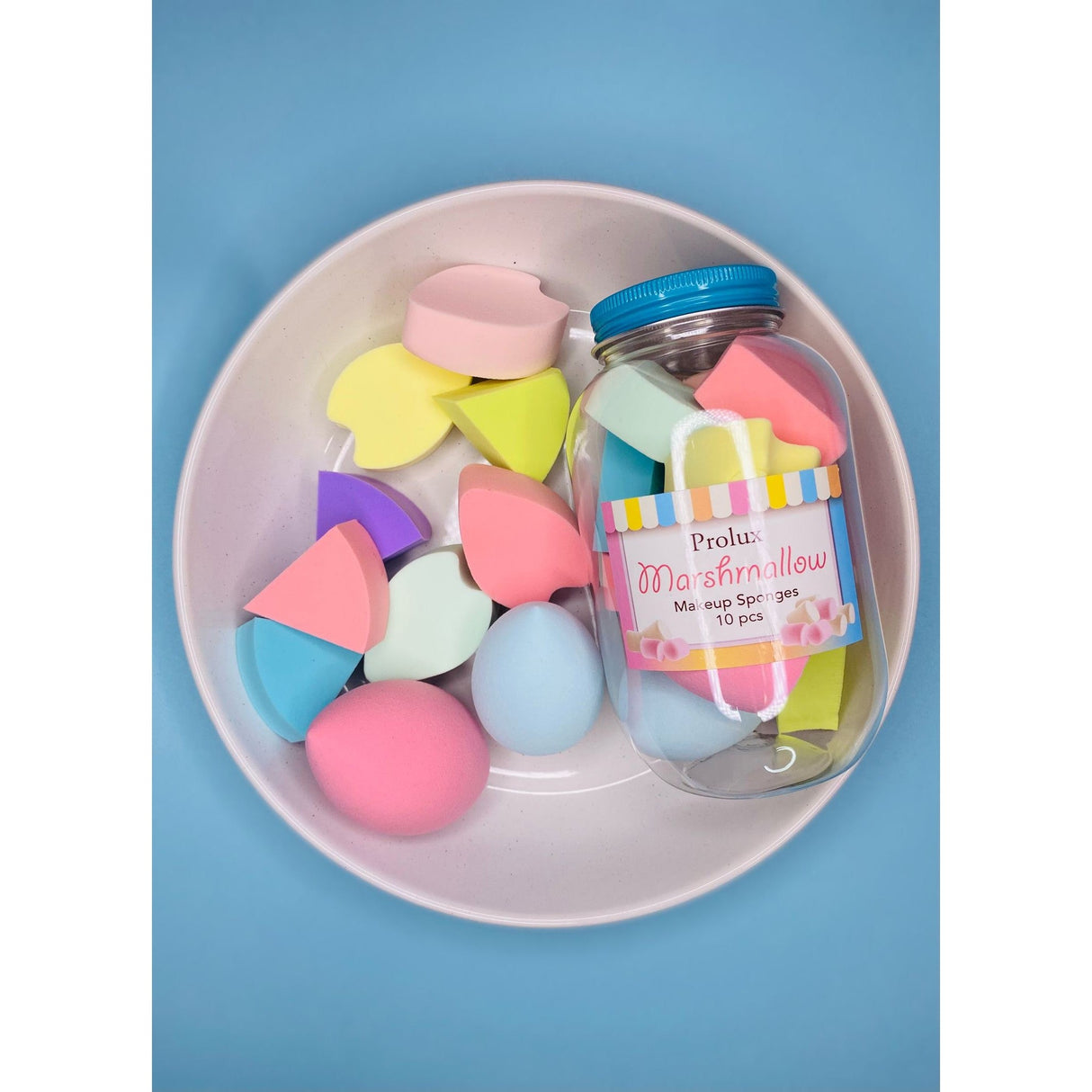 Marshmallow 10pc Makeup Sponges From Prolux Cosmetics