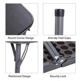Lightweight Portable Square Card Table with Folding Legs From Redcamp