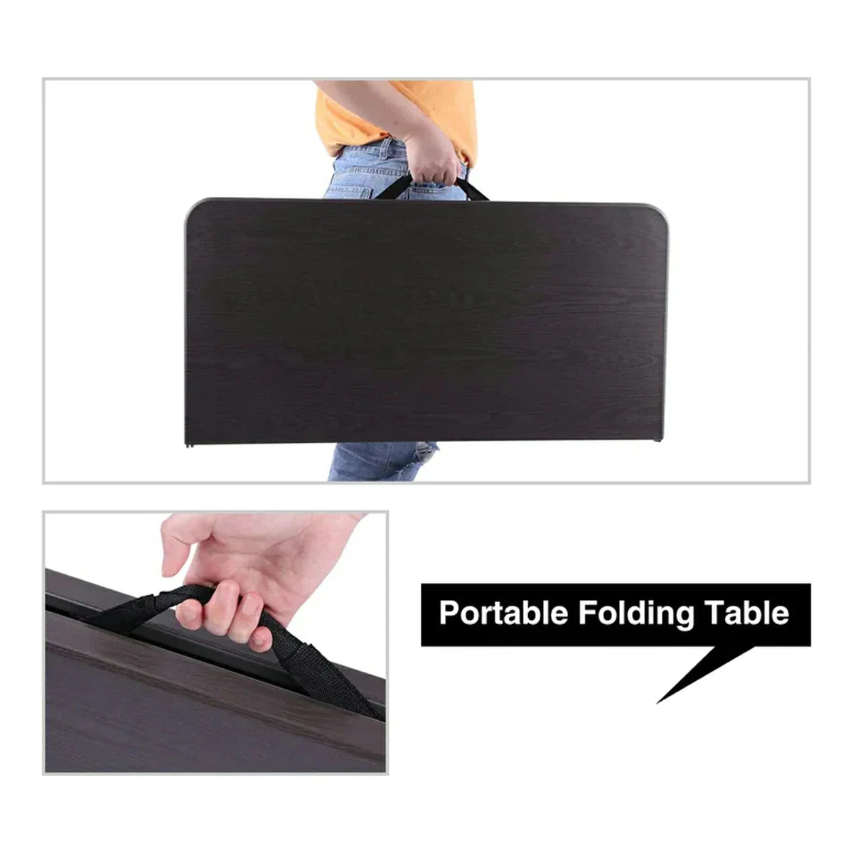 Lightweight Portable Square Card Table with Folding Legs From Redcamp