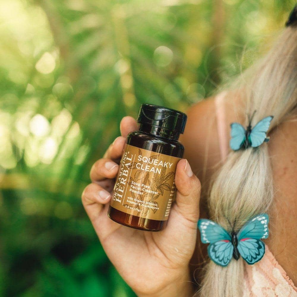 Squeaky Clean, Soap Free Facial Cleansing Powder from Ora's Amazing Herbal