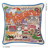St. Augustine, FL Hand-Embroidered Pillow from Quirks!