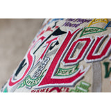 St. Louis Hand-Embroidered Pillow by CatStudio from Quirks!