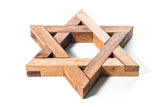 Star of David Wooden Interlocking Puzzle from Kubiya Games
