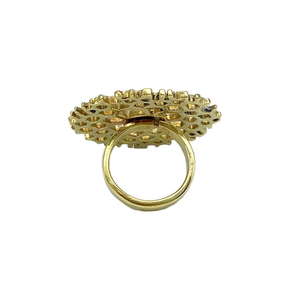 Bombshell Honeycomb Ring from SLATE + SALT