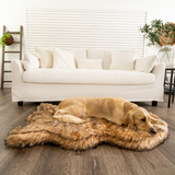 PupRug by Paw.com™ Faux Fur Orthopedic Dog Bed - Curve Sable Tan from Paw.com