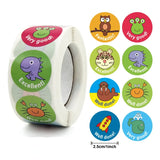 Cute Animal Thank You Stickers Roll - 100-500 PCS from Kawaii Stop