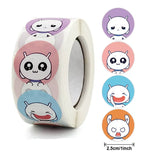 Cute Animal Thank You Stickers Roll - 100-500 PCS from Kawaii Stop
