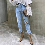 Straight Loose Denim Jeans From Kawaii Stop