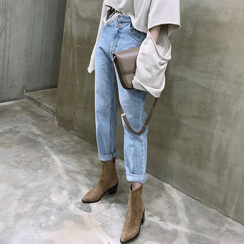 Straight Loose Denim Jeans From Kawaii Stop