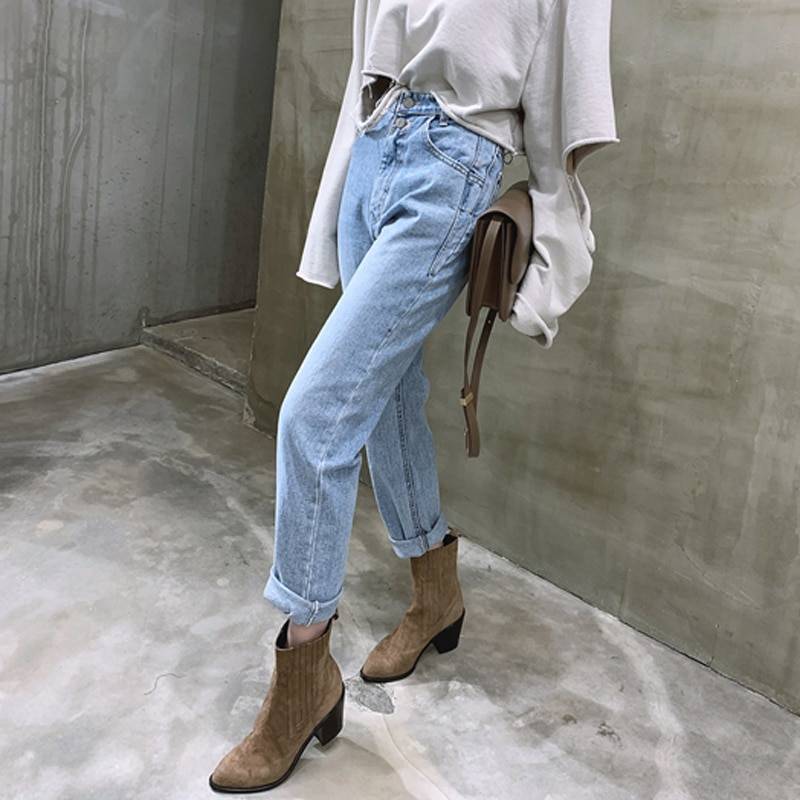 Straight Loose Denim Jeans From Kawaii Stop