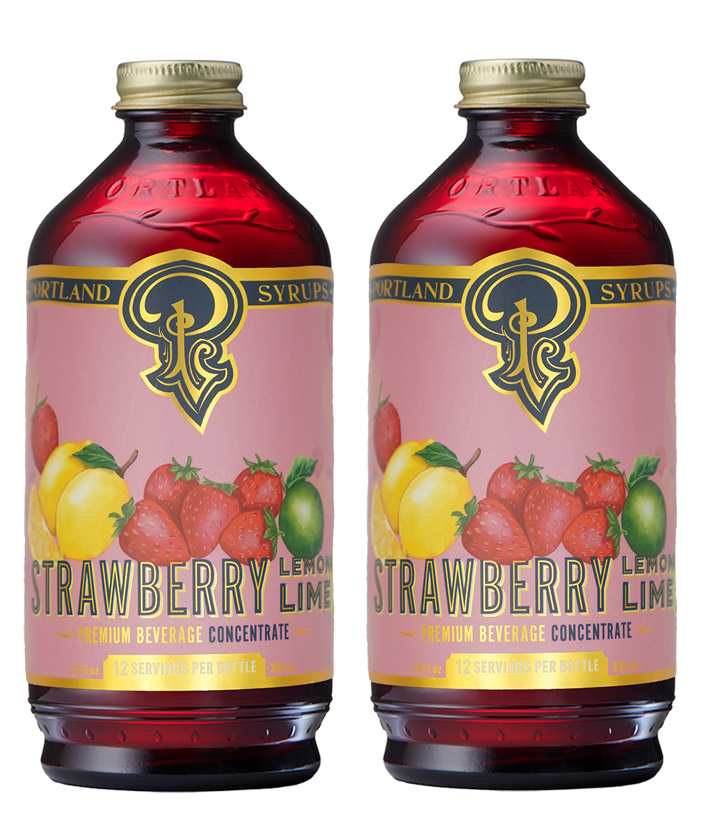 Strawberry Lemon-Lime Syrup two-pack from Portland Syrups