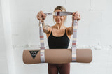 Suzy Yoga Strap – Grey Stretching Strap w/ Metal Buckles  from Yune Yoga