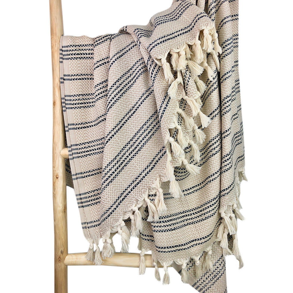 Woven Stripe Turkish Throw from SLATE + SALT