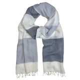 Bold Stripe Milk Yarn Scarf from SLATE + SALT